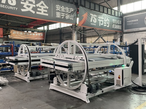 Eraginkortasunak bultzatutako estiloa: Gerrikoa fakturatzeko makina: 180°ko materiala iraultzea, eskuzko esfortzu zero, produktibitate maximoa